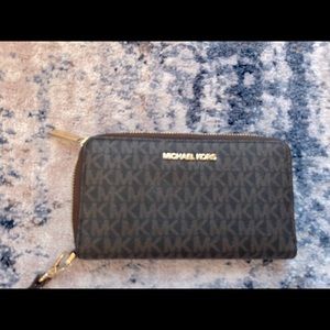 MK brown monogram wallet. BRAND NEW.